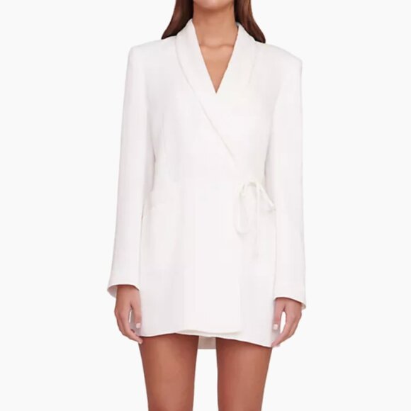 Staud Everly Blazer Wrap Minidress - Picture 1 of 11